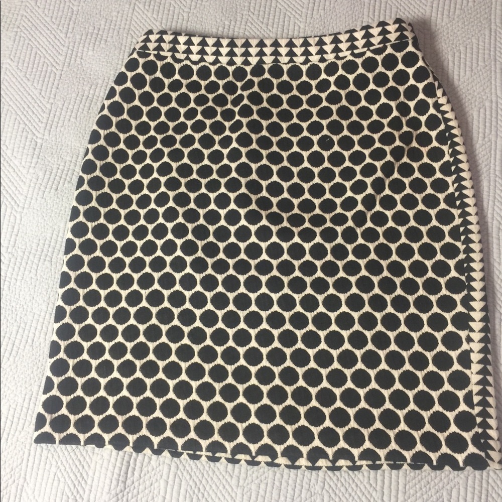 Anthropologie Black and white mixed print skirt
